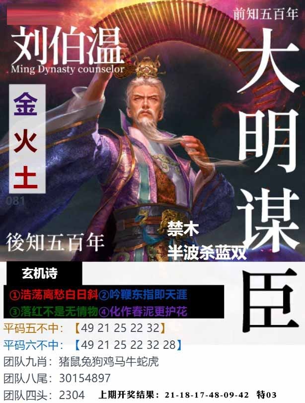 081期大明谋臣[图]